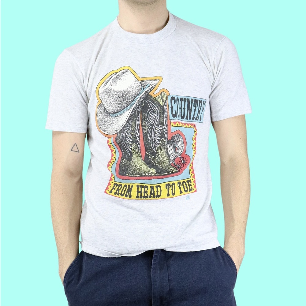 Vintage Country From Head To Toe Single Stitch Tee
